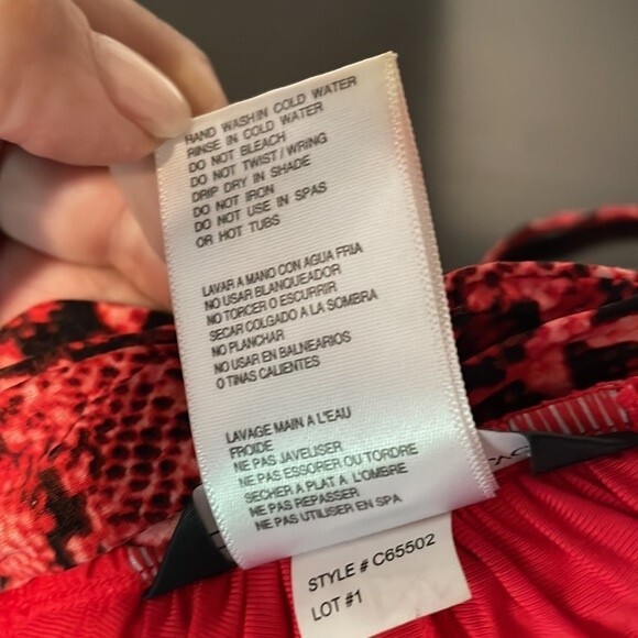 Carmen Marc Valvo Tankini Top Size Small - Picture 8 of 9